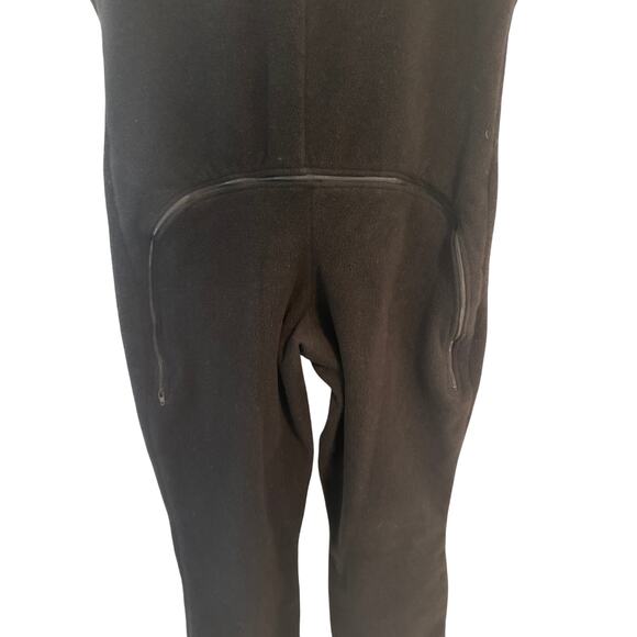 Vintage Powertec Women's Size XL Black Fleece Lined Power Bibs One Piece Snow - Picture 9 of 9